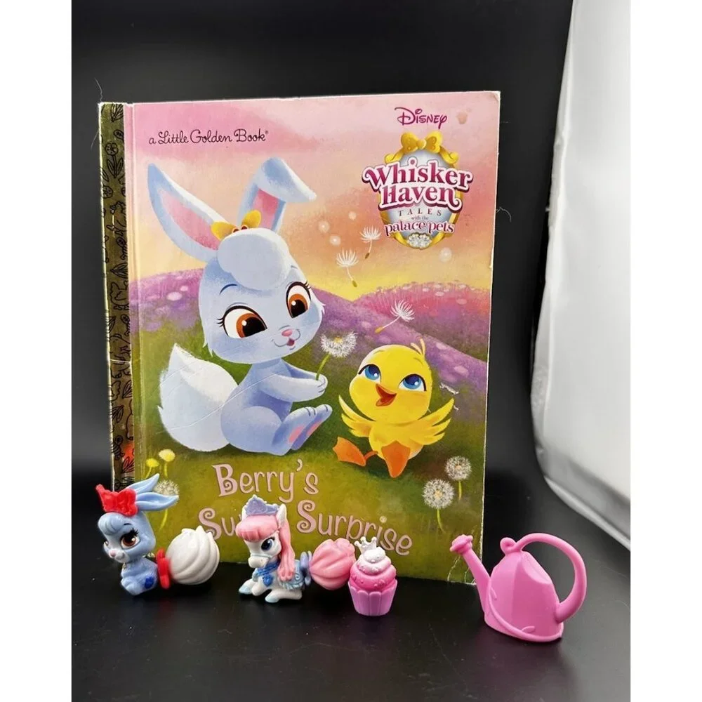 Disney Princess Palace Pets Figures Berry Tutu Little‎ Golden Book Whisker Haven